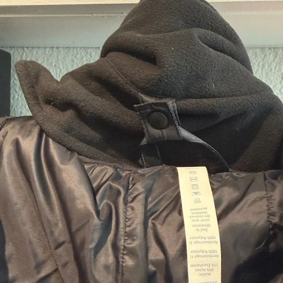 Lululemon 4 S scuba hoodie glyde in black w Sherpa removable dickie W4AKKS 2017 - Picture 5 of 9